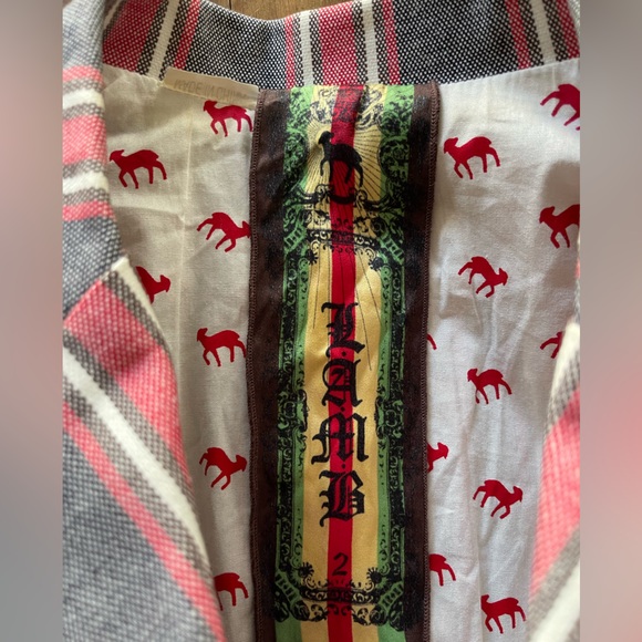 L.A.M.B. blazer gray and red stripe size 2 - Picture 10 of 16